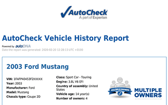 Sample AutoCheck Report - thumbnail