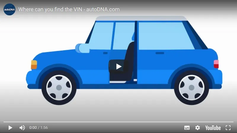 Where to find the VIN number - a video Where to find VIN – video from autoDNA